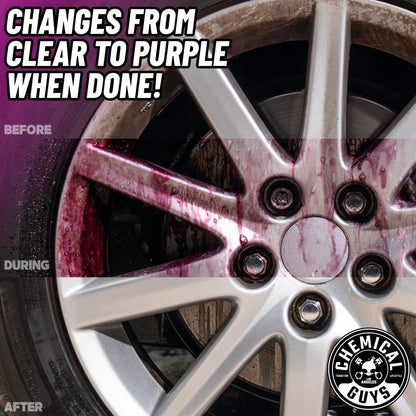 Chemical Guys Two Face Wheel Cleaner, Color Changing Wheel Cleaner, Safe for Cars, Trucks, SUVs, Motorcycles, RVs & More, 16 fl oz - CLD30316