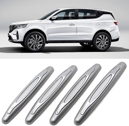 4 Pcs Car Door Edge Guards Car Side Door Protector Suitable for Various Car Pads Door Shock Absorbers-White