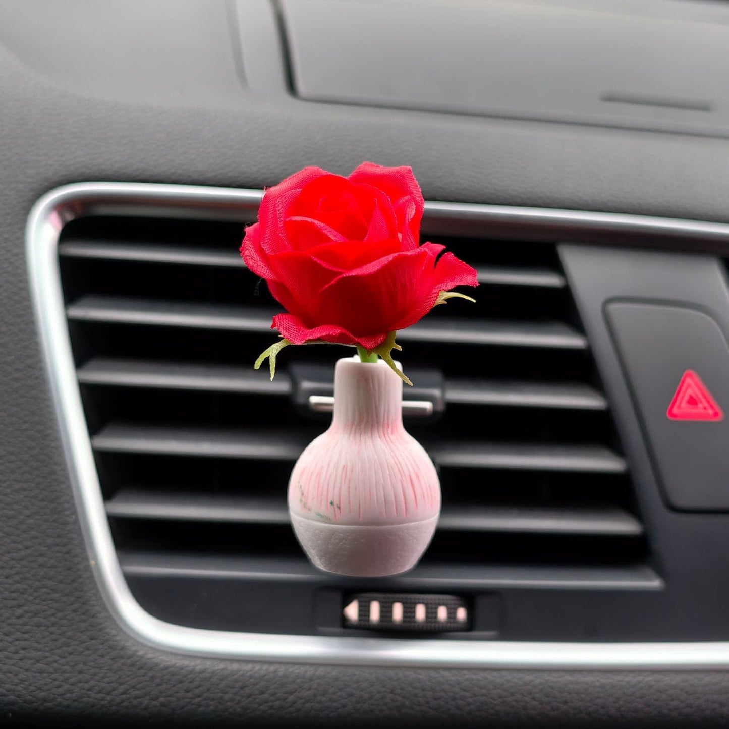 Set of 4 Cute Flower Bouquet Car Air Freshener Vent Clips, Mini Artificial Flowers for Car Air Vent Decoration, Auto Interior Dashboard Ornament Accessories