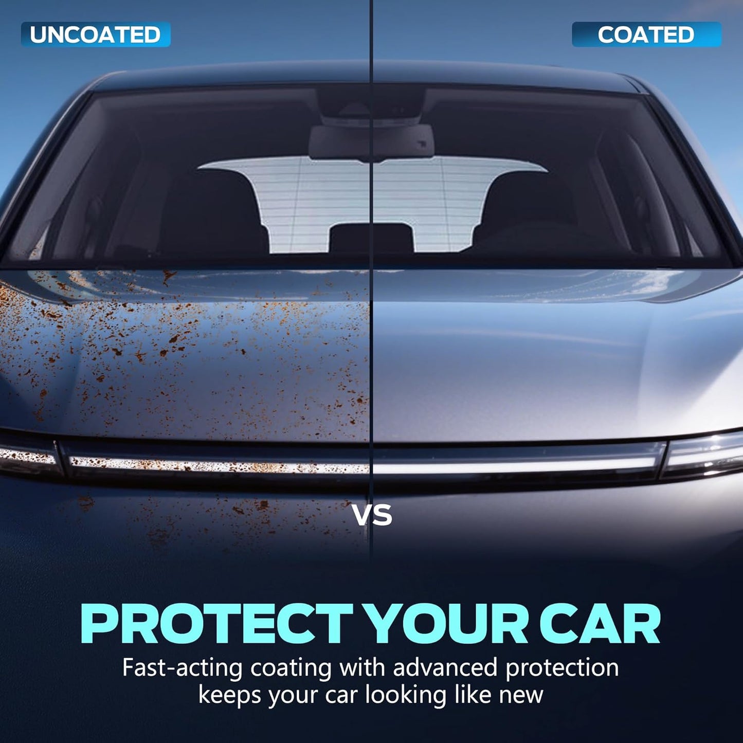 Ceramic Spray Coating –High-Gloss Ceramic Wax –Car Coating Spray 16.91 oz -Provides Long-Lasting Paint Protection For Vehicles With A High-Gloss Finish Enhanced Color, Extremely Hydrophobic (Pack 2)