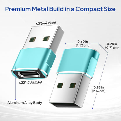 Elebase USB to USB C Adapter for iPhone 17 4Pack,USBC Female to A Male Car Charger Adapter,Type C Converter Apple 17e 16 Pro Max 15 14 Plus,iWatch Watch 11 10 Ultra 3,iPad Air,Samsung Galaxy S26