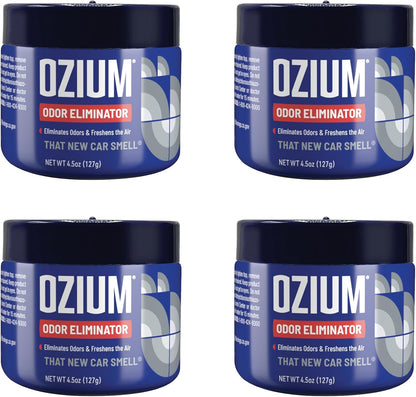 Ozium 4.5 Oz. Odor Eliminating Gel for Homes, Cars, Offices and More, Original, 4 Pack
