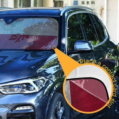 Black Leopard Car Windshield Sun Shade Animal Skin Print Foldable UV Ray Sun Visor Protector Sunshade to Keep Your Vehicle Cool (51" x 27.6")