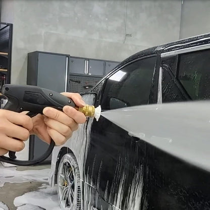 Sooprinse Foam Cannon Kit with Pressure Washer Short Gun, 1 L Snow Foam Lance with 1/4 Inch Quick Connector, Foam Blaster with Pressure Washer Gun,4000 PSI, Black