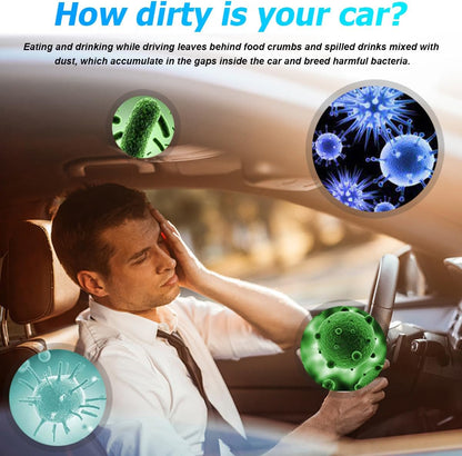 Car Cleaning Gel, Vehicle Dust Detailing Putty Slime Cleaner Kit for Air Vent, Reusable Automotive Interior Detail Clean Mud Removal Tool, Universal for SUV Sedan Truck (Blue)