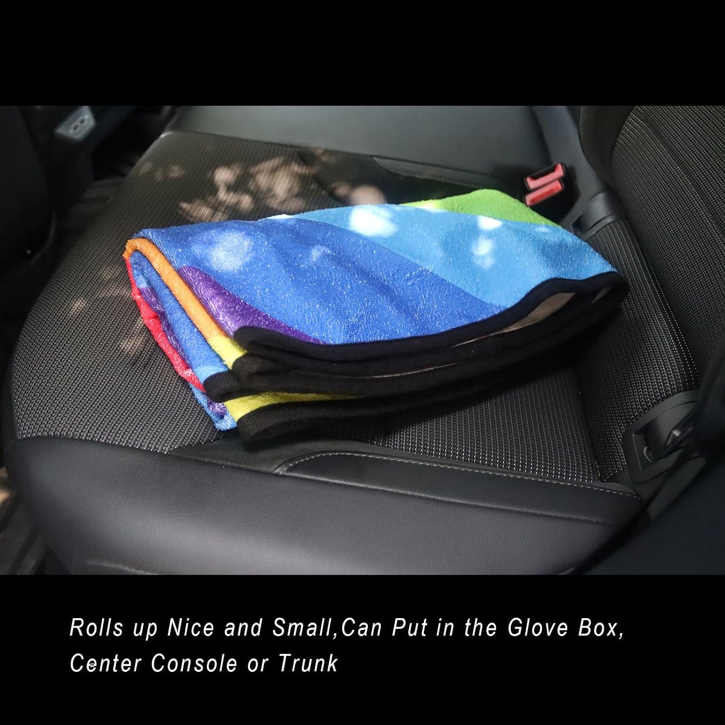 Car Seat Cover Protector Front Seats,for Gym Workout,Running,Swimming,Beach and Hiking,Waterproof Sweat Towel Bucket Seat Covers for Cars SUV Trucks (Black, 1Pcs)