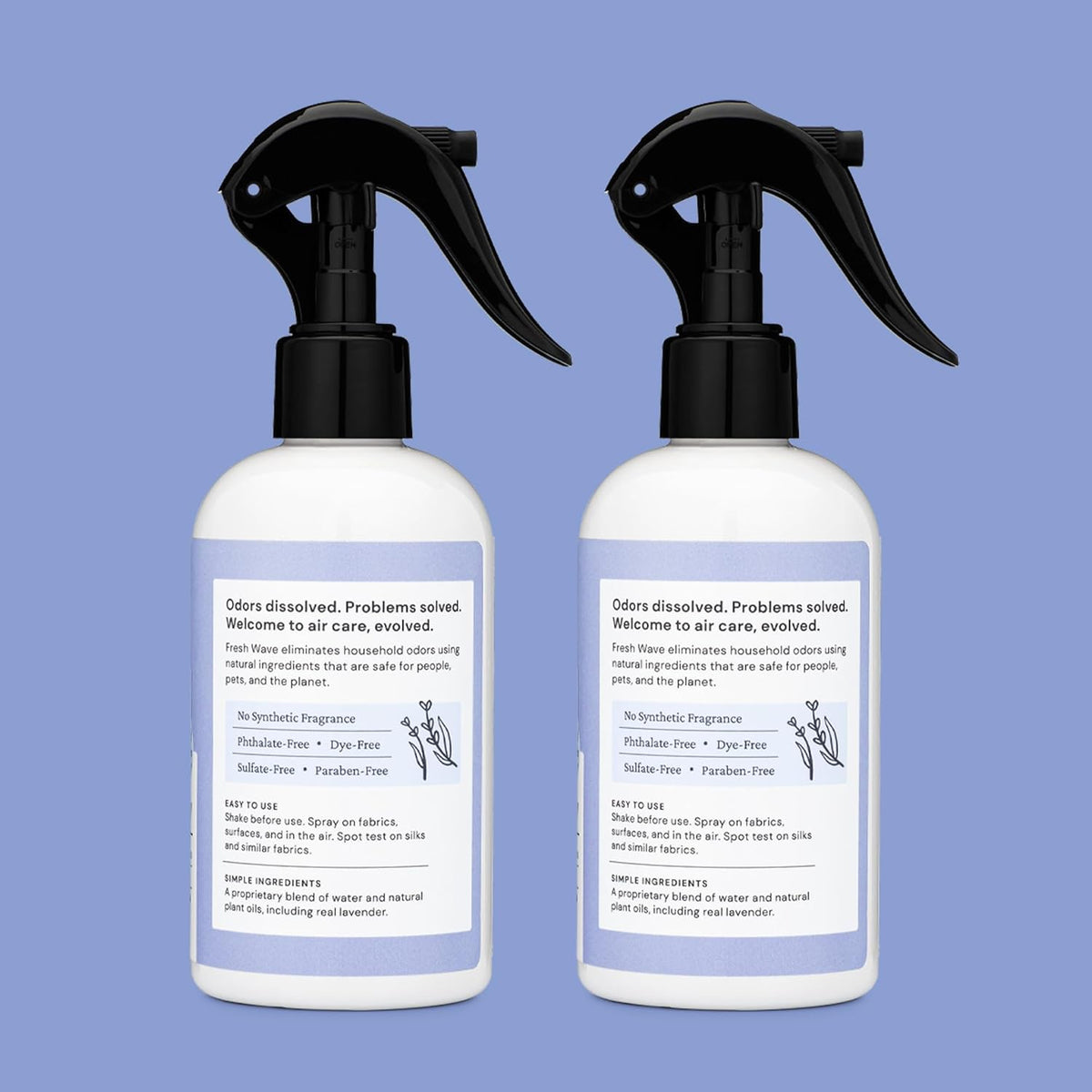 Fresh Wave Original Scent Odor Removing Spray, 8 fl. oz. | Pack of 2 | Odor Absorber for Home, Furniture, Fabrics & Trash | Safer Odor Relief