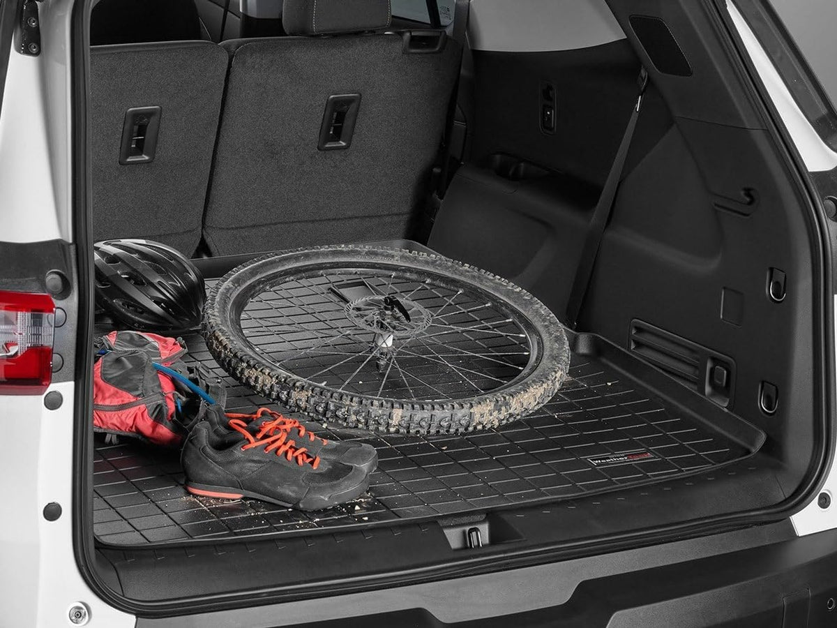WeatherTech Cargo Trunk Liner with Bumper Protector for Jeep Grand Cherokee, Grand Cherokee, Behind 2nd Row w/Bumper Protector (40469SK), Black