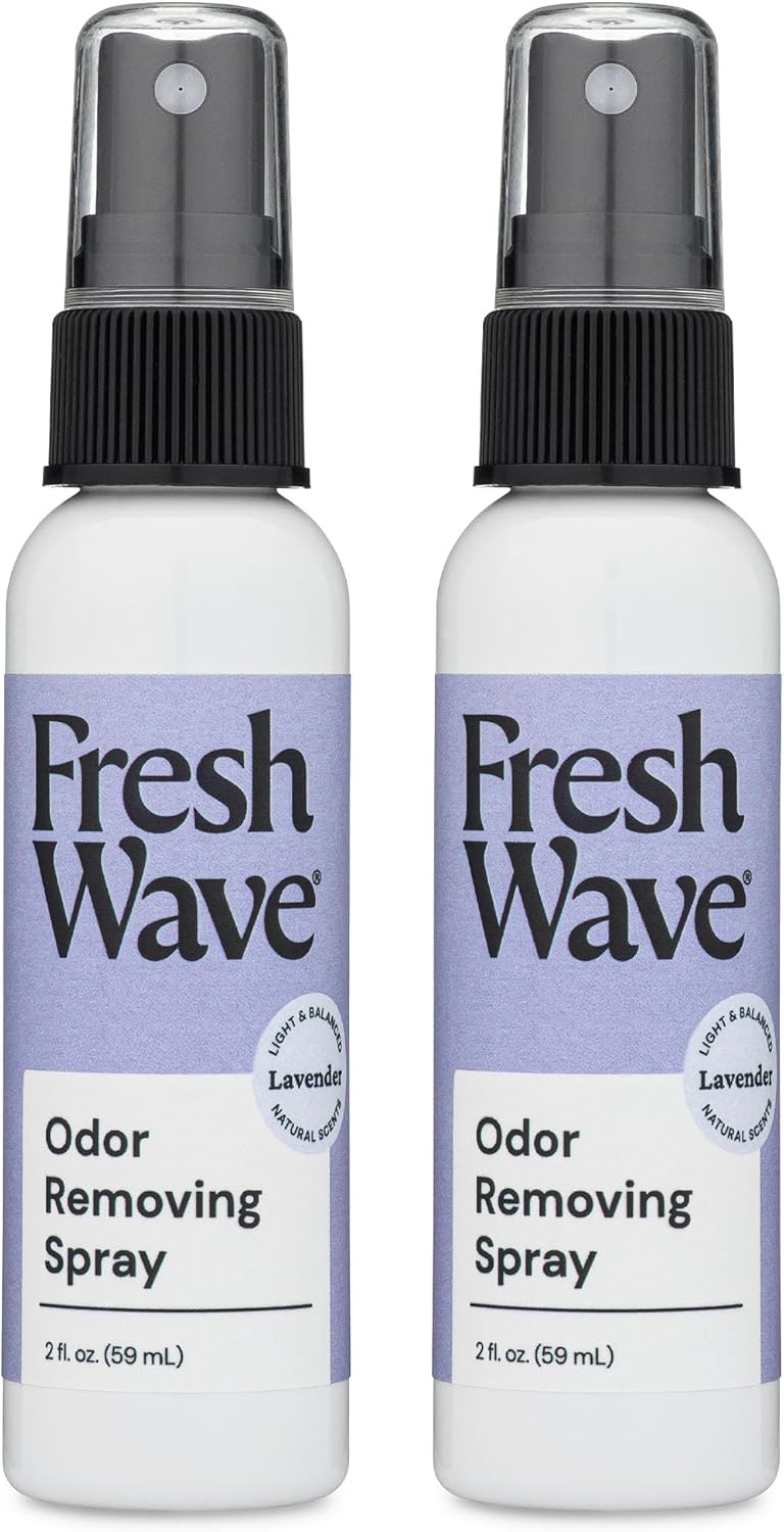 Fresh Wave Original Scent Odor Removing Spray, 8 fl. oz. | Pack of 2 | Odor Absorber for Home, Furniture, Fabrics & Trash | Safer Odor Relief