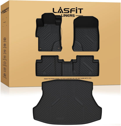LASFIT Cargo Liner for Honda CR-V 2026 2025 2024 2023 (Gasoline & Hybrid & e:FCEV) All Weather TPE Car Trunk Mat (Upper Position), Cargo Only Black
