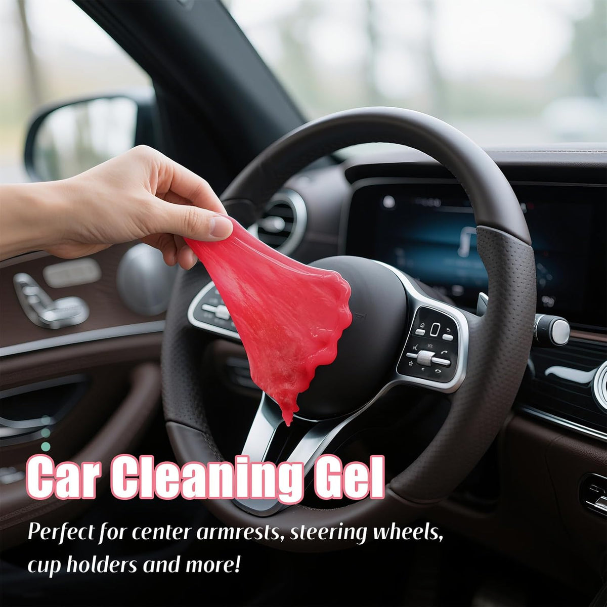 ASFSKY Car Cleaning Gel (Blue,Mint) Cleaning Putty Universal Dust Cleaning Car Interior Cleaner Keyboard Dust Remover Car Slime Gifts for Men Women girl（1 pack）