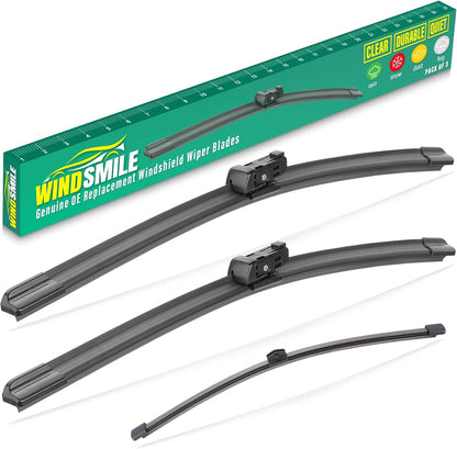 26" 16" 11" Windshield Wiper Blades Replacement for Chevrolet Chevy Trax 2024 2025 2026 Premium All Weather Front Rear Wipers Set - OEM Quality (Pack of 3) - Colors E