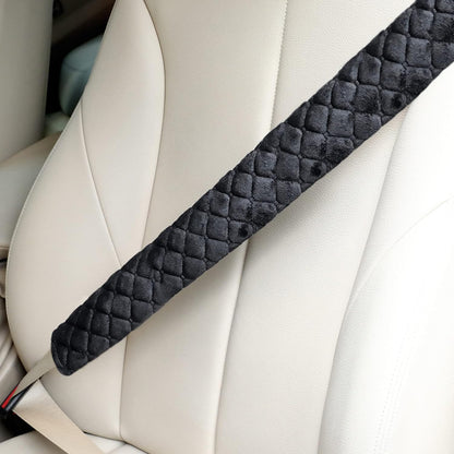 Tatuo 4 Pack Seat Belt Cover Extra Long Seat Belt Pads for Car Soft Comfort Shoulder Strap Covers Harness Pads Helps Protect Your Neck and Shoulder(10.6 Inch,Black)