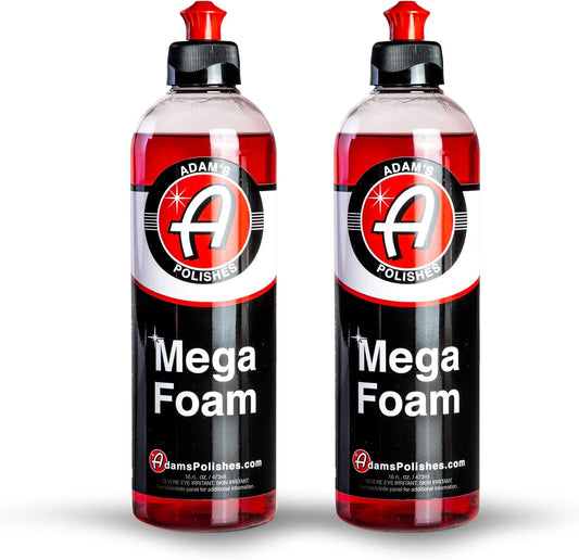 Adam’s Mega Foam (16oz) - pH Neutral Car Soap For Car Washing, Concentated For Wash Bucket, Foam Gun, Won't Strip Car Wax or Ceramic Coatings