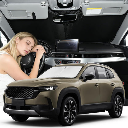 for Toyota Tacoma 2016-2023 2024 2025 2026 Sun Shade Sunshade Windshield Cover - 4 Layers Front Window Shade Custom Fit Tacoma 2Dr 4Dr Pickup Sun Visor 240T Shade Blocks UV Rays Car Accessories - Colors C