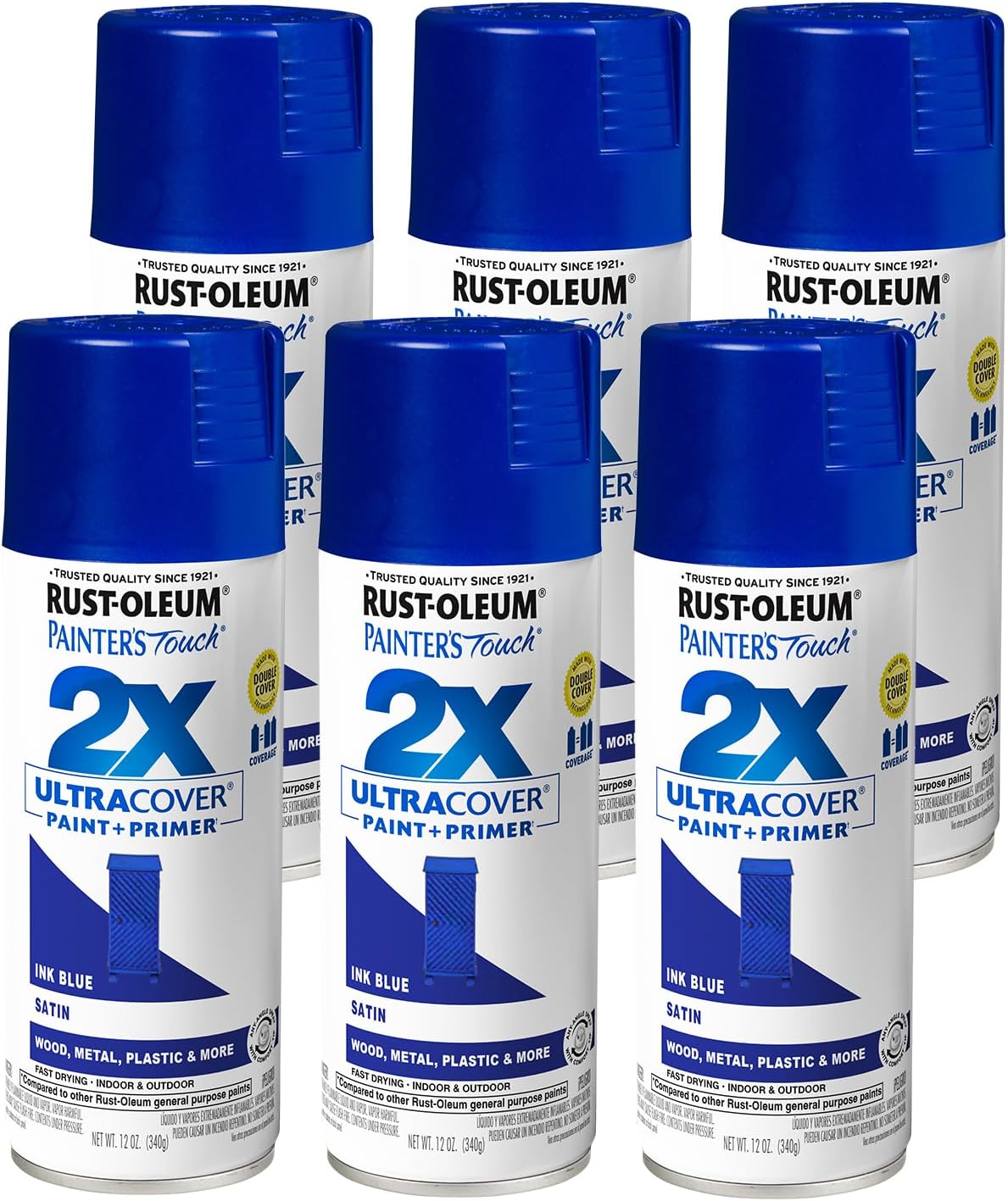 Rust-Oleum 334029 Painter's Touch 2X Ultra Cover Spray Paint, 12 oz, Gloss Clear - Colors E