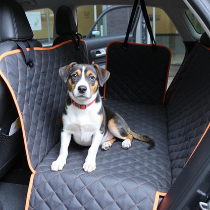 Amazon Basics Waterproof Dog Car Seat Cover, Scratch Proof Protector for Pet, Car Back Bench, 56 x 47 inch, Black