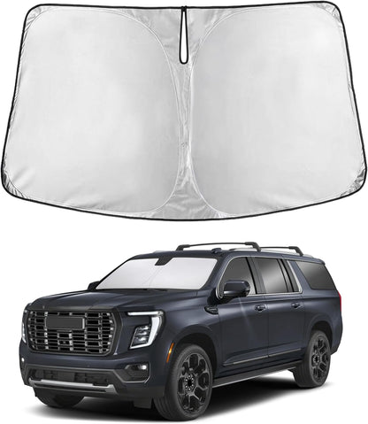 EcoNour Car Windshield Sun Shade | 2025 Upgraded Innovative No-Light-Pass Technology for Maximum Coverage | Foldable Sun Shade Keeps Your Vehicle Cool | Must-Have Car Accessories | Small (59" x 29") - Colors G