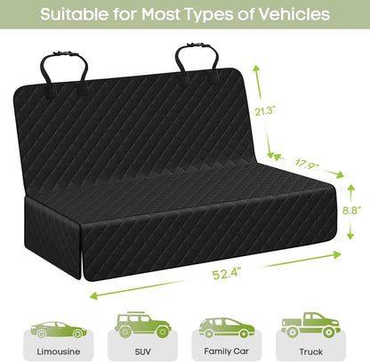 Dog Car Seat Cover, 2 Pack Waterproof Pet Front Seat Car Cover, Full Protection Dog Seat Protector with Side Flaps, Universal Size for Cars, Trucks, SUVs