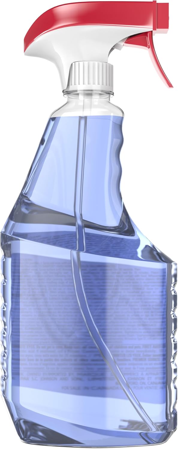 Windex Glass and Window Cleaner Spray Bottle, Ammonia Free, Packaging Designed to Prevent Leakage and Breaking, Surface Cleaning Spray, Crystal Rain Scent, 23 Fl Oz