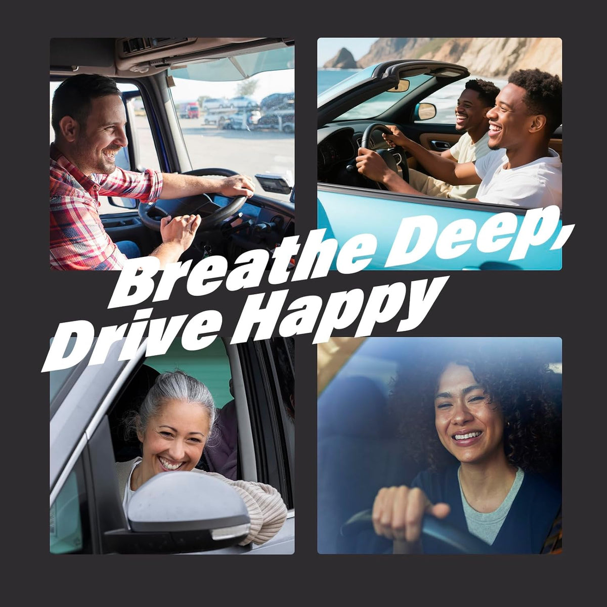 Car Air Freshener Vent Clips, Ocean Scent, 6 Pack, Long Lasting Scent Up to 180 Days, Car Fresheners