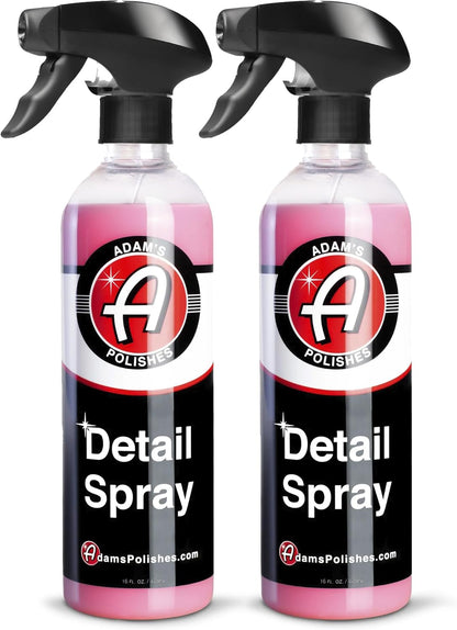 Adam's Polishes Detail Spray - Quick Waterless Detailer Spray For Car Detailing, Polisher Clay Bar & Wax Boosting Tech, Add Shine Gloss & Depth