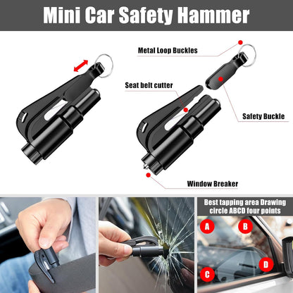 Car Roadside Emergency Kit Automotive Car Safety Kits for Vehicles Woman Man Teen Black