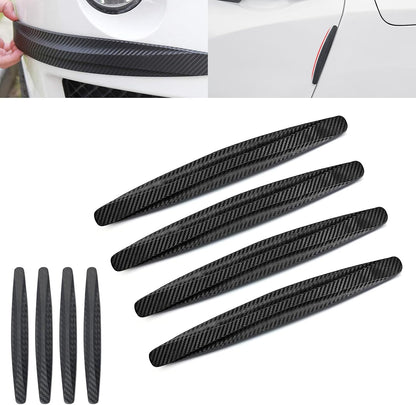 Anti-Collision Patch Car Bumper Guard Strip Anti-Scratch Bumper Protector Trim Universal Rear Bumper Protector Car Door Edge Guards Car Side Door Edge Guards Protector (Black-4Pack)