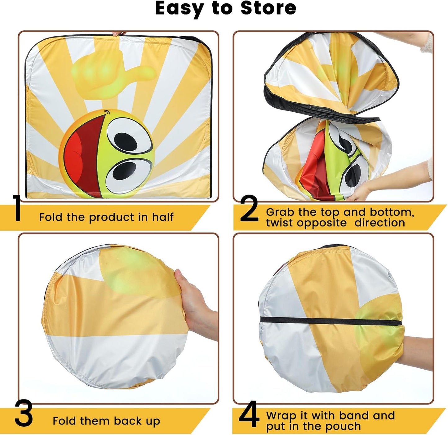 Iridescent Sun Shade for Car Windshield, Foldable Universal Car Windshield Upgrade Sunshade Enhanced UV Rays Reflective Sun Visor Shade Keeps Vehicle Cool