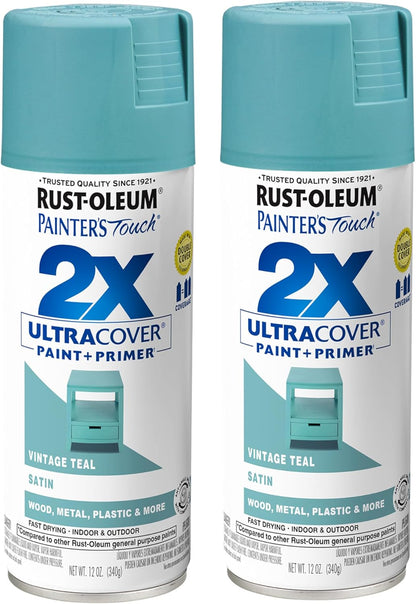 Rust-Oleum 334029 Painter's Touch 2X Ultra Cover Spray Paint, 12 oz, Gloss Clear - Colors E