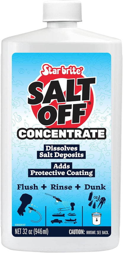STAR BRITE Salt Off Concentrate - Ultimate Salt Remover Wash & Marine Engine Flush for Boats, Vehicles, Trailers, and More - 128 OZ Gallon (093900N)