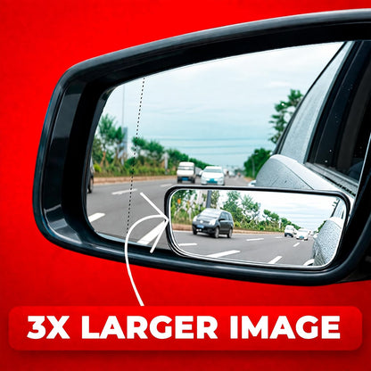 Utopicar Long Blind Spot Car Mirror Aesthetic Convex Mirrors 5.3” x 1.3” - Side Mirror Engineered Design - Up & Down Adjustable - Blind Spot Rear View Mirrors for Car (2-Pack)