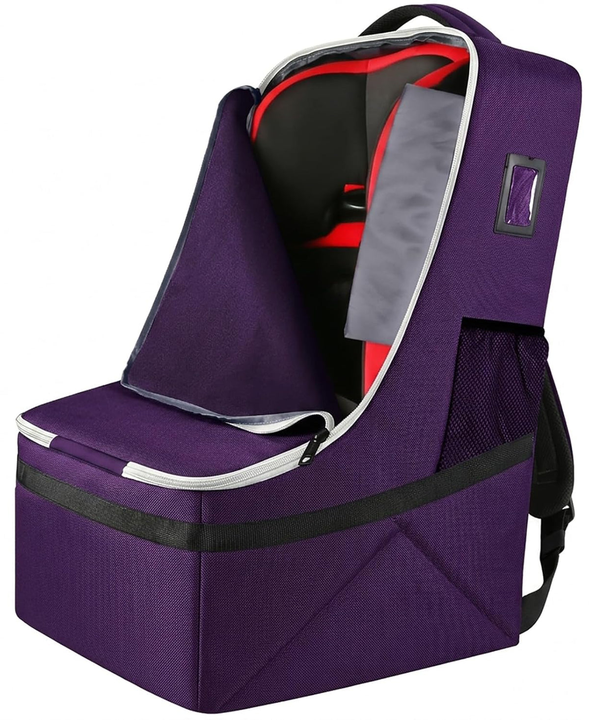 YOREPEK Padded Car Seat Travel Bag Backpack for Airplane, Heavy Duty Car Seat Bags for Air Travel, Carseat Cover for Airplane Travel with Shoulder Strap, Car Seats Carrier for Airport, Black