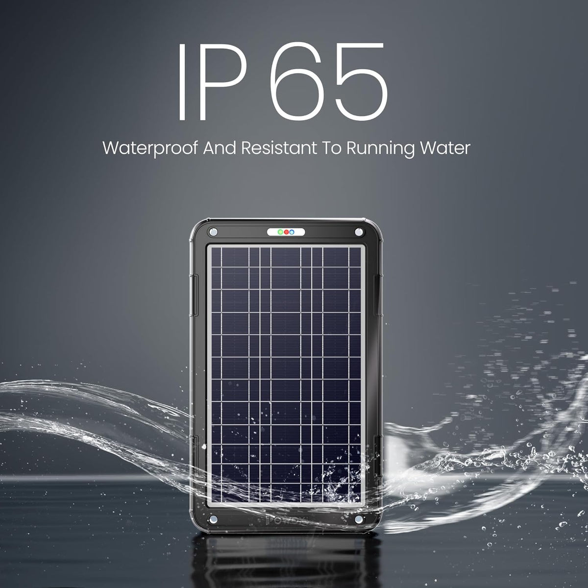 POWOXI Upgraded 7.5W-Solar-Battery-Trickle-Charger-Maintainer-12V Portable Waterproof Solar Panel Trickle Charging Kit for Car, Automotive, Motorcycle, Boat, Marine, RV,Trailer, Snowmobile, etc.