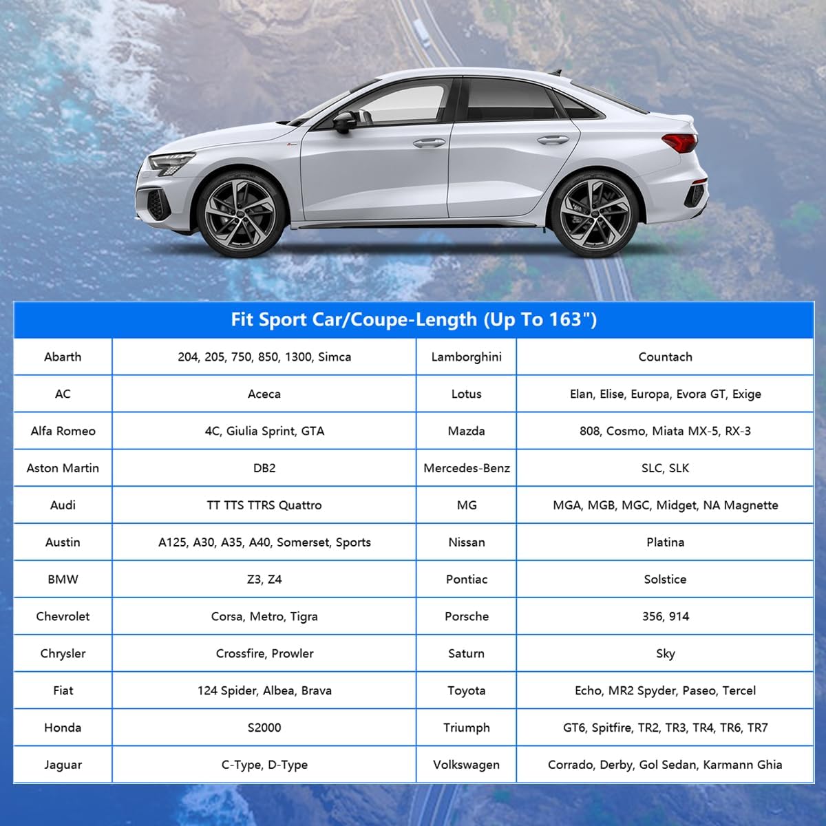 GUNHYI Car Cover for Automobiles All Weather Waterproof, Universal Fit Sedan Chevrolet Corvette, Ford Fusion, Kia Stinger, Nissan Maxima, Buick Regal, Subaru Legacy, Honda Accord etc.