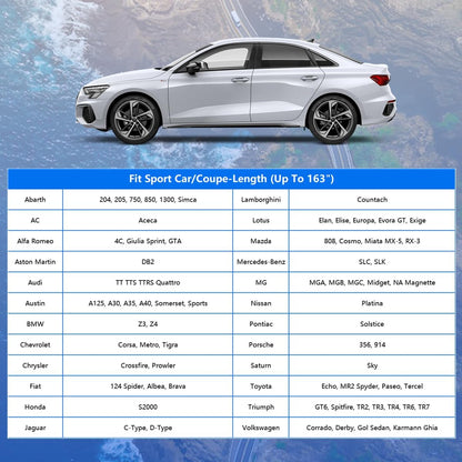 GUNHYI Car Cover for Automobiles All Weather Waterproof, Universal Fit Sedan Chevrolet Corvette, Ford Fusion, Kia Stinger, Nissan Maxima, Buick Regal, Subaru Legacy, Honda Accord etc.