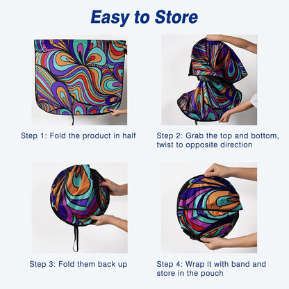 Windshield Sun Shade - Car Sun Shade Windshield, Reflector Sunshade Offers Ultimate Protection for Car Interior, Foldable Front Window Fit for Hatchback, Truck, SUV, MPV