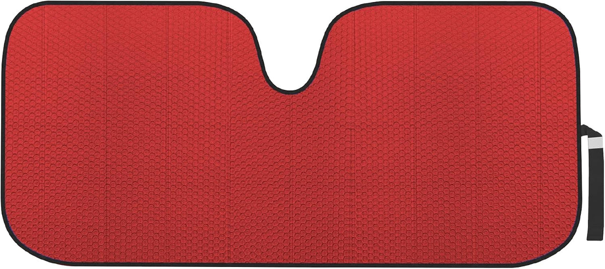 Motor Trend Windshield Sunshade for Car, Truck & SUV, Black - Folding Sun Shade for Front Window, Auto Sun Visor Heat Protection, UV Rays Blocker (58 x 24 Inch)