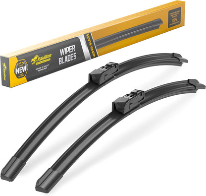 Raidbee® 26"+26" Windshield Wiper Blades Replacement for Ford Fusion 2013 2014 2015 2016 2017 2018 2019 2020 Genuine OEM Quality 2 Pack - Colors B
