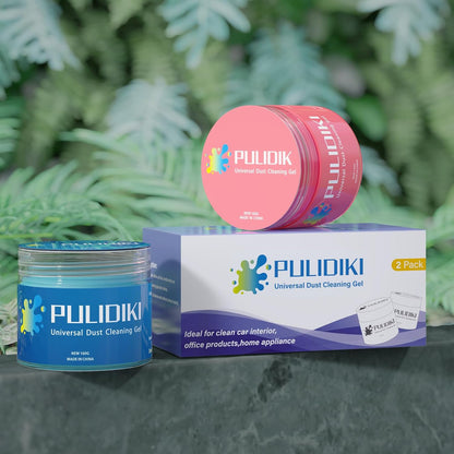PULIDIKI Car Cleaning Gel Car Cleaning Putty Car Putty Auto Detailing Tools Car Slime Cleaner Dust Cleaning Gel for Car Interior Cleaner Car Cleaning Supplies Cleaning Kit Car Accessories Blue 2Pack