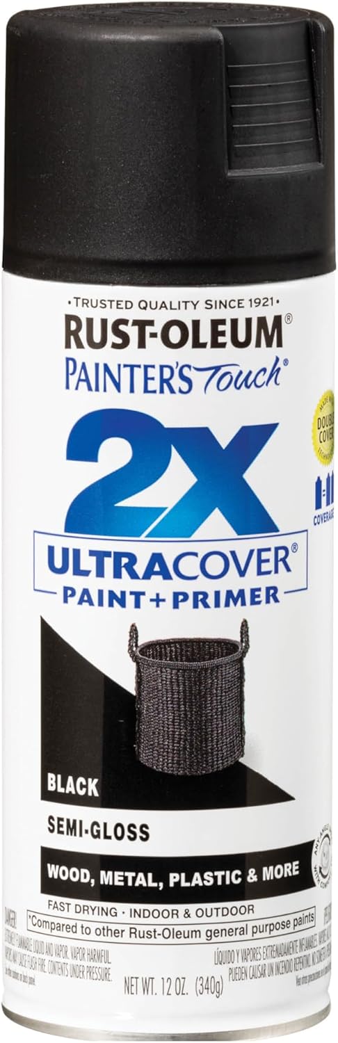 Rust-Oleum 334029 Painter's Touch 2X Ultra Cover Spray Paint, 12 oz, Gloss Clear - Colors C