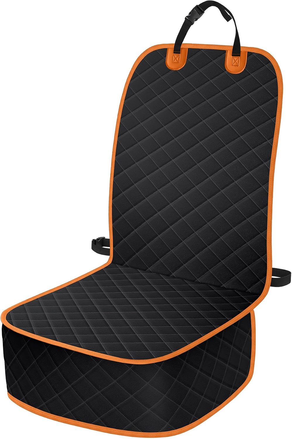ELONGRIVER Dog Car Seat Covers, Waterproof Front Seat Cover for Dogs, Scratch-Proof, Nonslip Pet Passenger Seat Cover Protector, Universal Fit for Cars Trucks SUVs, Standard Size, Black