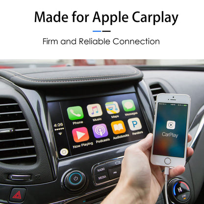 Car Carplay Cable for iPhone 17/16/15, USB A to USB C Cable Compatible for iPhone 17/16,17Air, 17/16/15 Pro Max,17E/16E/Plus, iPad 10th/11 Gen,iPad Pro 12.9,Air 5th/4th Charger Cord,Car Charging Cable