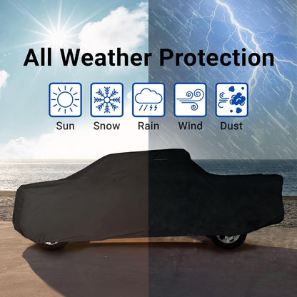 iCarCover 15-Layer Car Cover Waterproof All Weather | Premium Quality Car Covers for Automobiles, UV Protection, El Camino, Impala, Bel Air, Monte Carlo, Galaxie, Charger, Size C21 (See Size Chart) - Colors A