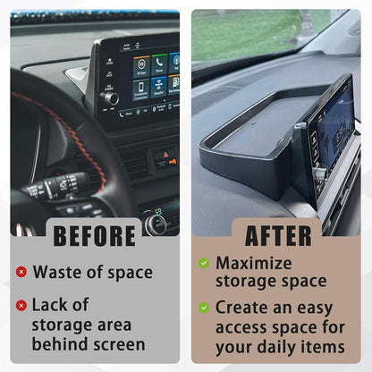 Muslogy Center Console Organizer Compatible with Honda Pilot 2023 2024 2025 2026, 2024-2026 Ridgeline/Passport Center Console Storage Box Divider Inserts Interior Accessories ABS Material(Gray)