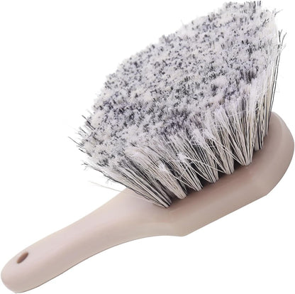 Mr. Detroit - Drill Wheel Brush w/Durable Soft Wool Microfiber Bristles and Steel Shaft for Car Tires, Wheels, Rims, Brakes and Any Other Narrow Spaces| Rim Brush Cleaning Tool w/Non-Scratch Bristle
