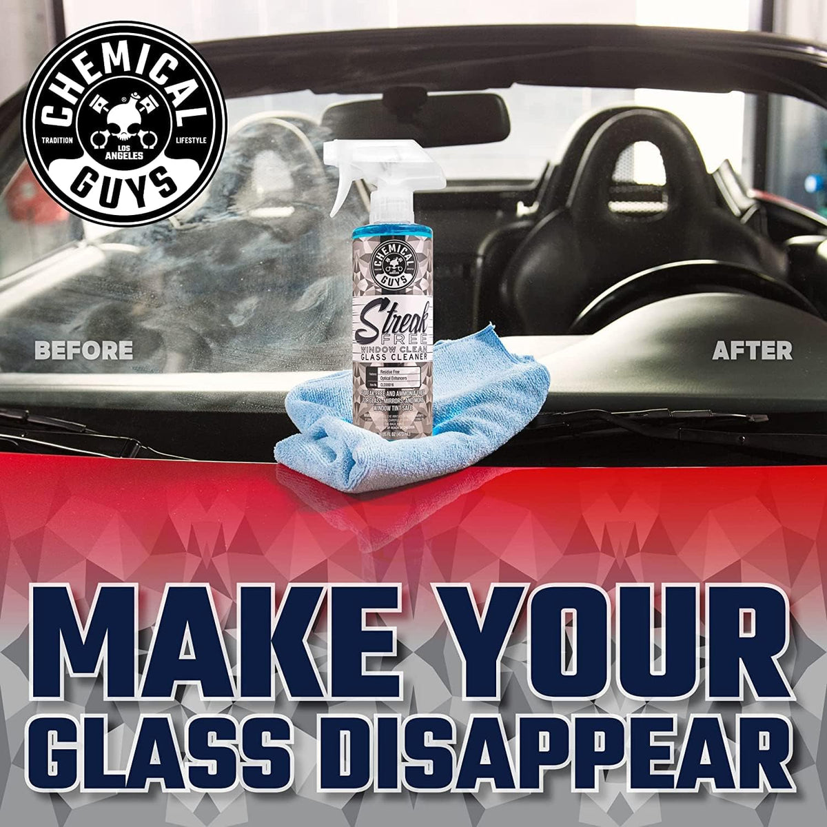 Chemical Guys Car Interior Detailing Kit - VRP Protectant, Nonsense Cleaner, Streak Free Glass Cleaner, 3 Detailing Brushes, 3 Towels, 2 Applicators, 11-Items
