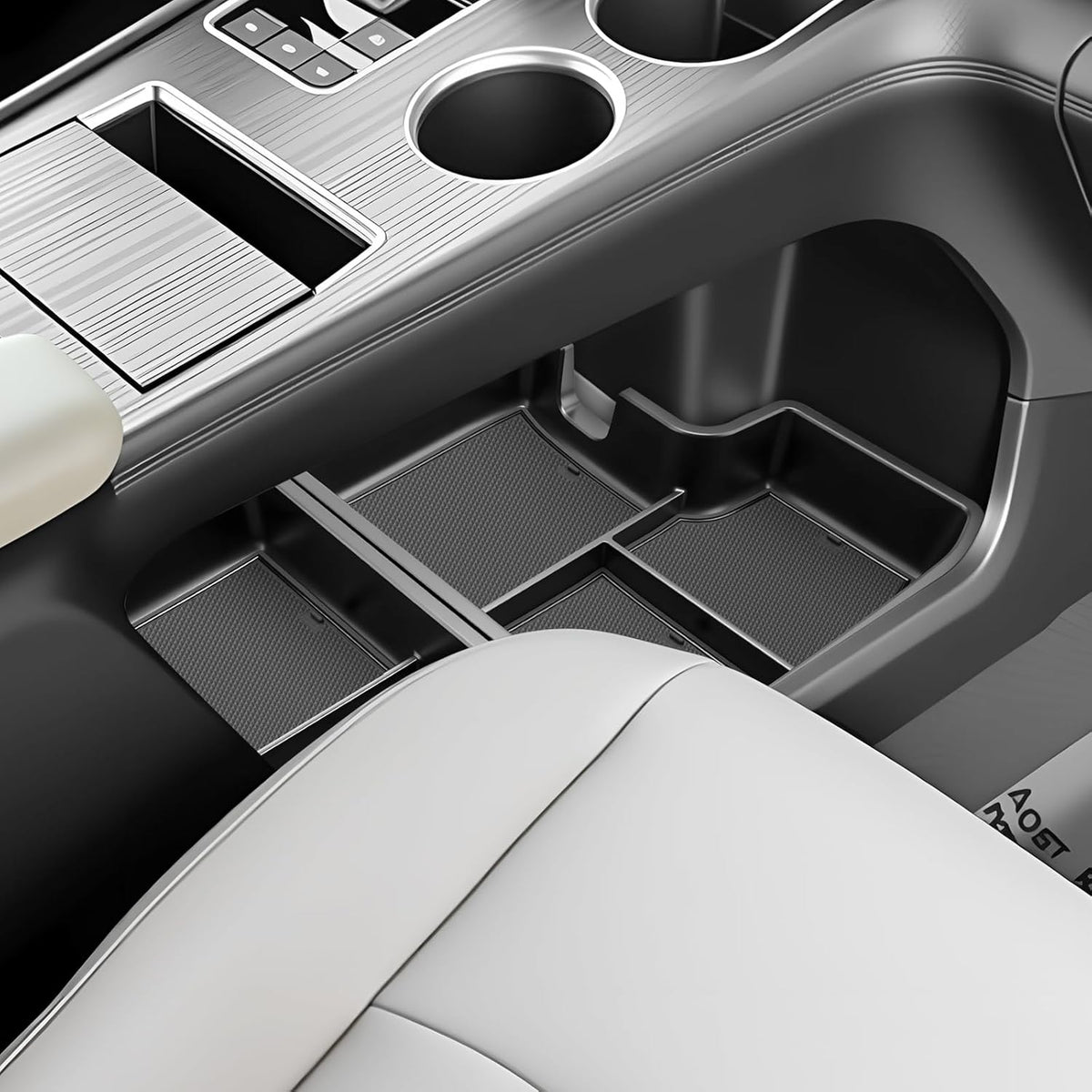 SKTU 2-Pack 2023 2024 2025 2026 Lexu s RX350 Center Console Organizer for 2023-2026 Lexu s RX350/RX450h/RX500h Console Tray 2023 2024 2025 2026 RX350 Accessories with Sunglasses Holder [Double Layers]