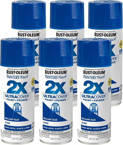 Rust-Oleum 334029 Painter's Touch 2X Ultra Cover Spray Paint, 12 oz, Gloss Clear - Colors D