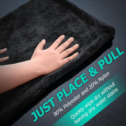 Microfiber Towels For Cars 2-Pack Car Drying Towel 1300 Gsm Ultra-Large Soft Microfiber 35" x 27.5" & 19.7" x 11.8" Towels Are Great For Car And Home Cleanups No Streaks, Scratches Or Water Spots